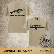 MILITARY TEE AK 47, KHAKI, TTC122